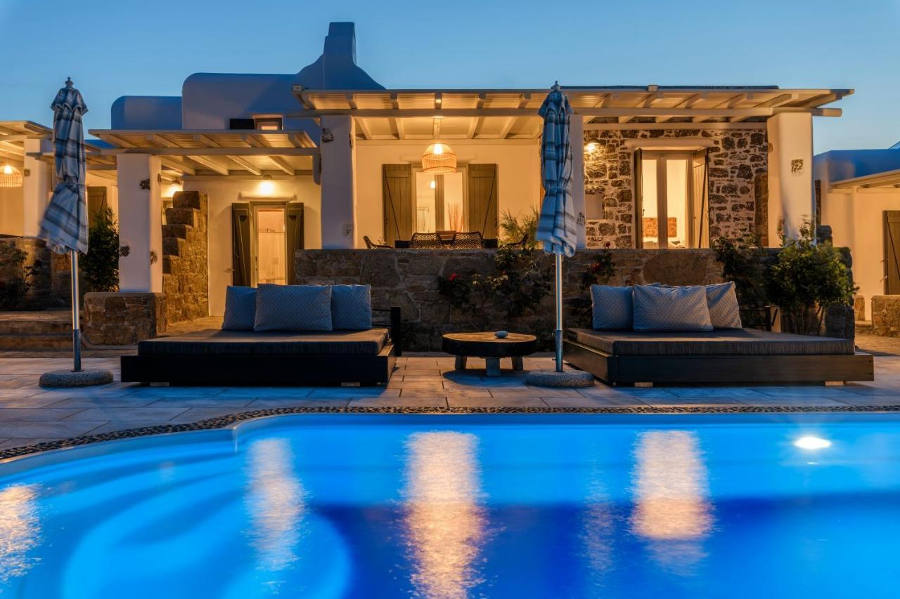 Aurora Mykonos Villas Kalafatis Bagian luar foto