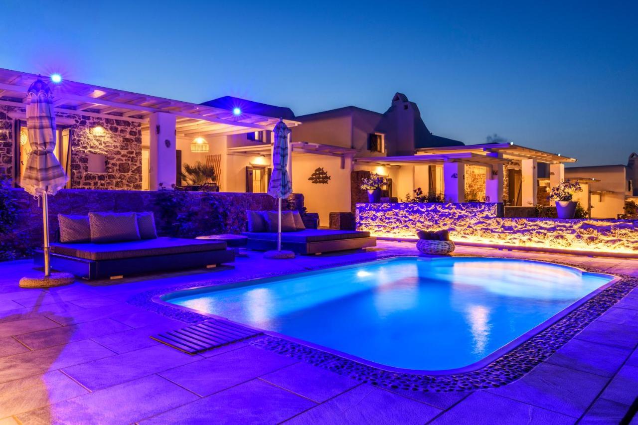 Aurora Mykonos Villas Kalafatis Bagian luar foto
