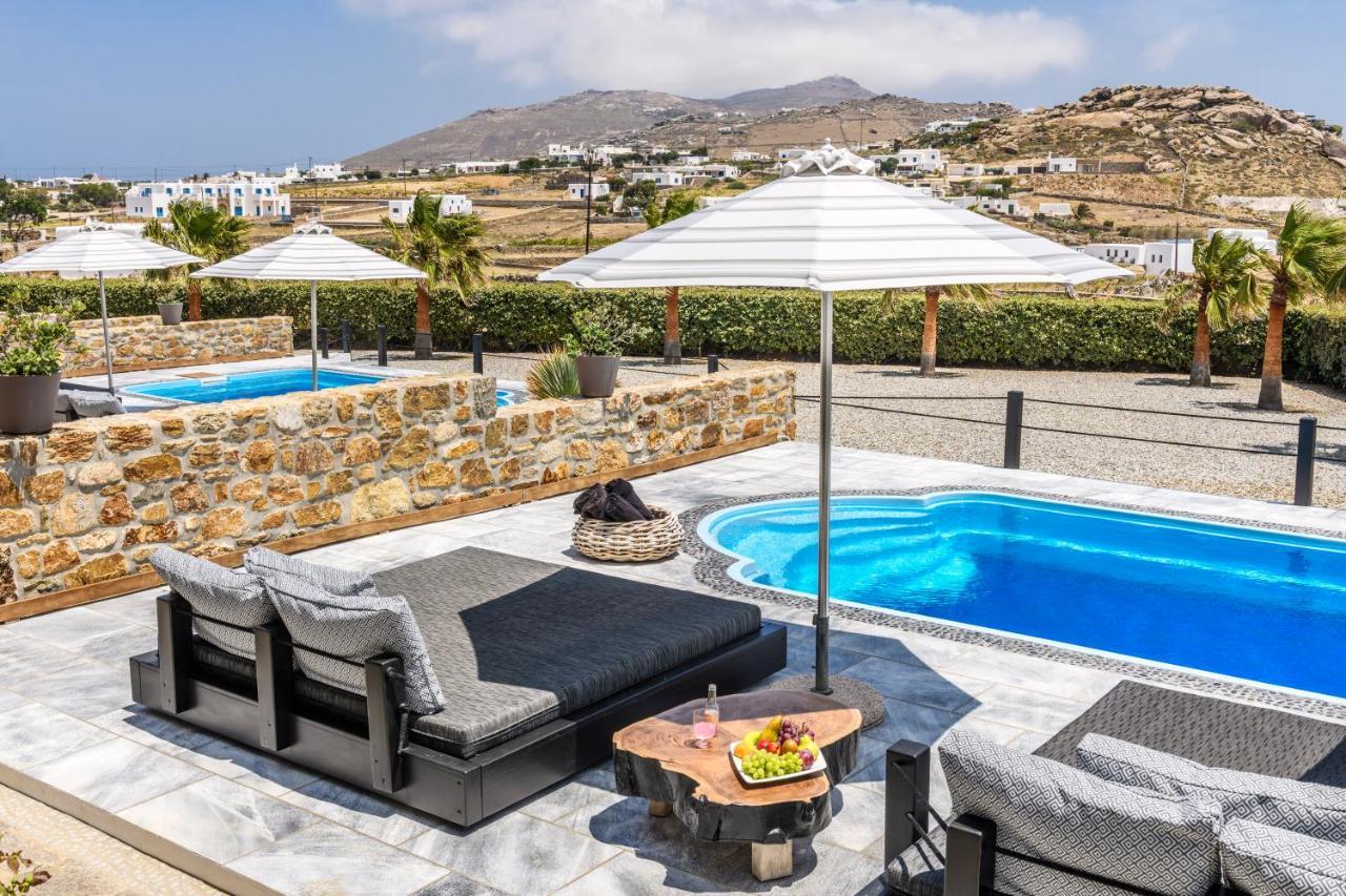 Aurora Mykonos Villas Kalafatis Bagian luar foto