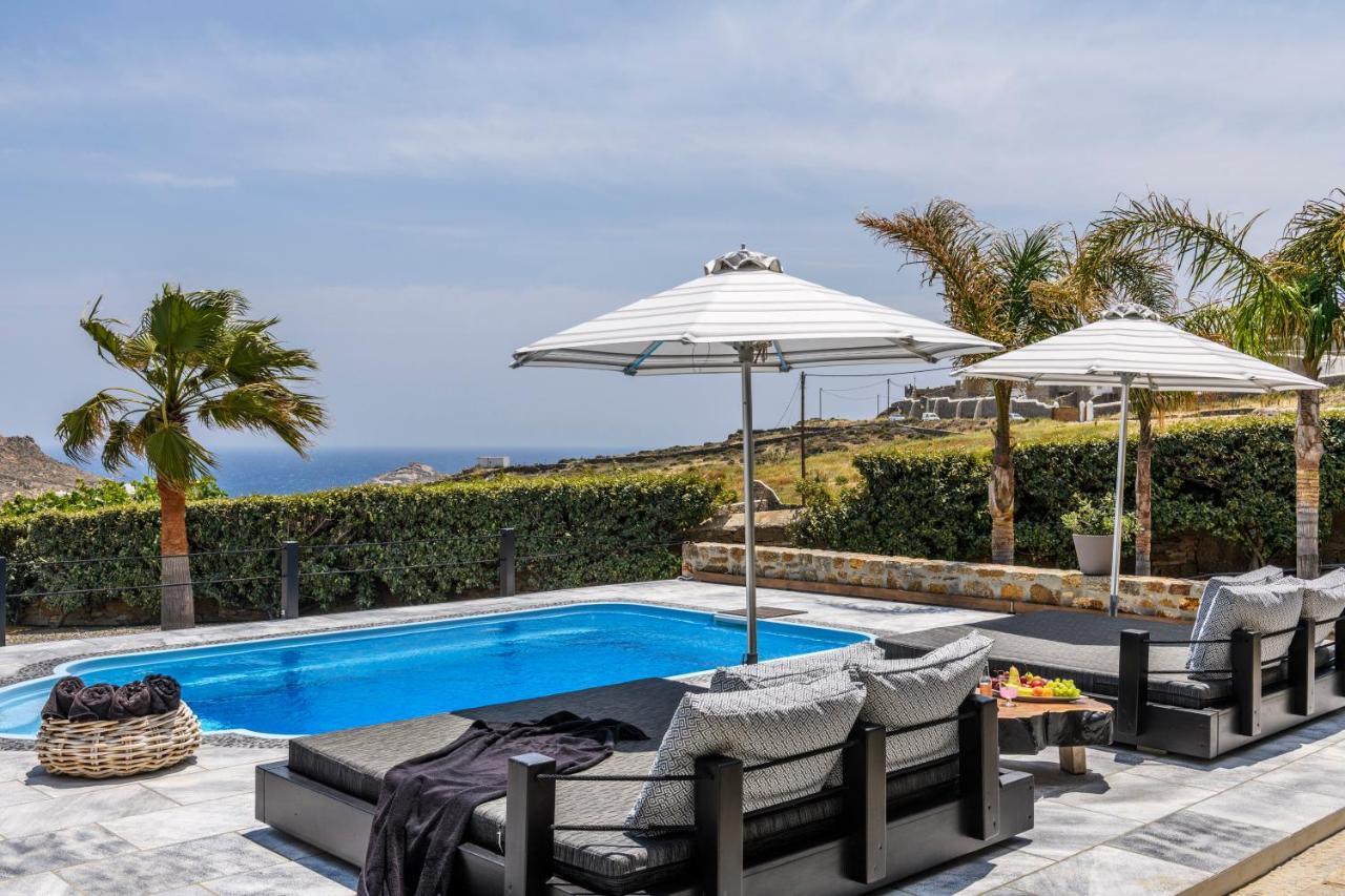 Aurora Mykonos Villas Kalafatis Bagian luar foto